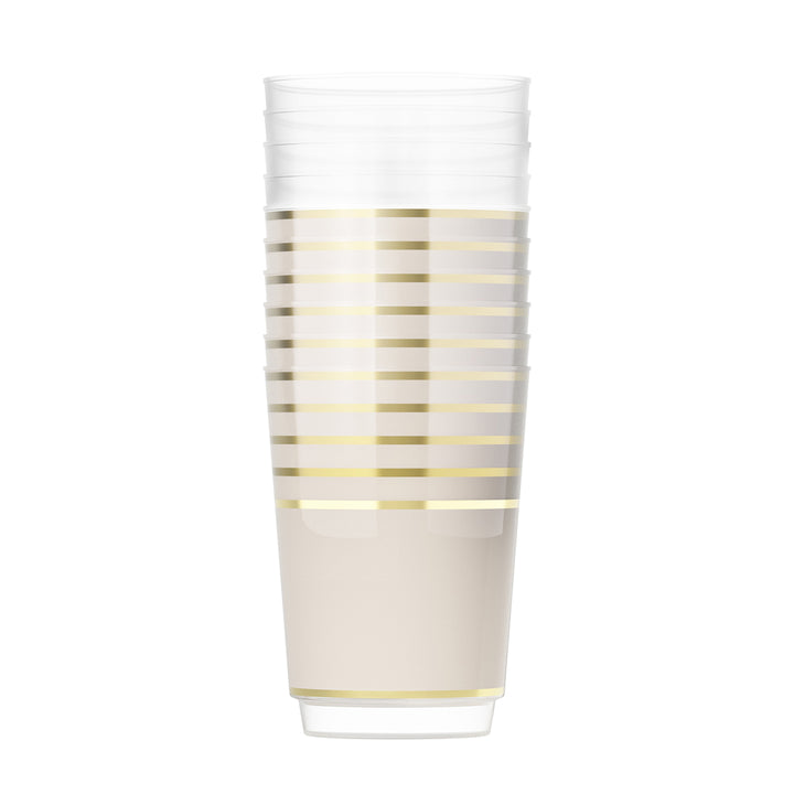 EP 12oz Tumbler Linen + Gold