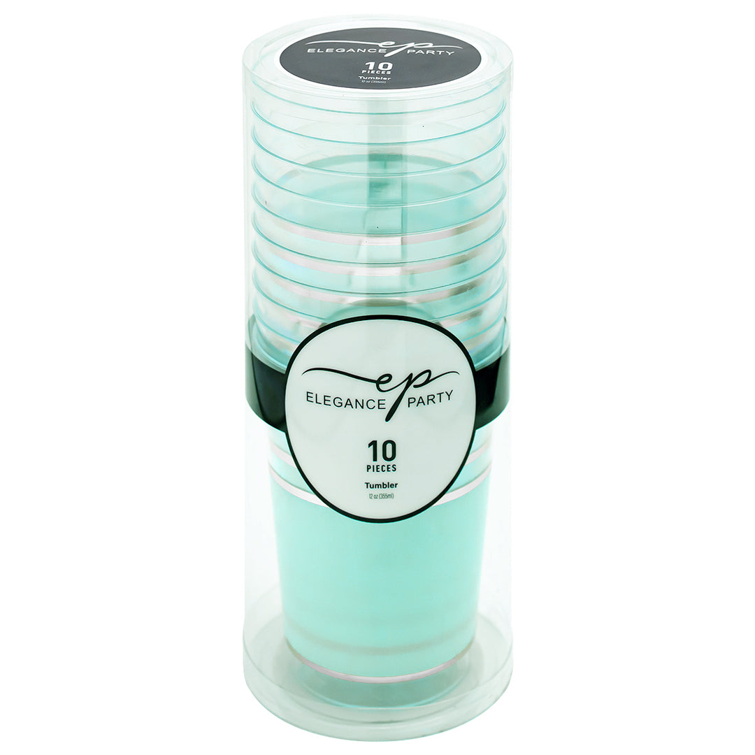 EP 12oz Tumbler Mint + Silver