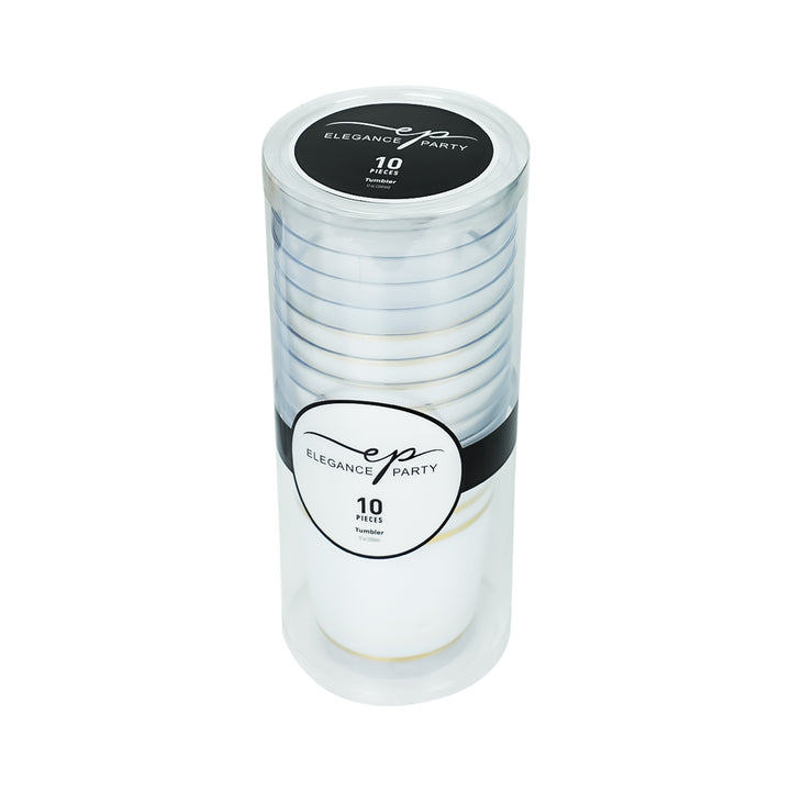 EP 12oz Tumbler White + Gold