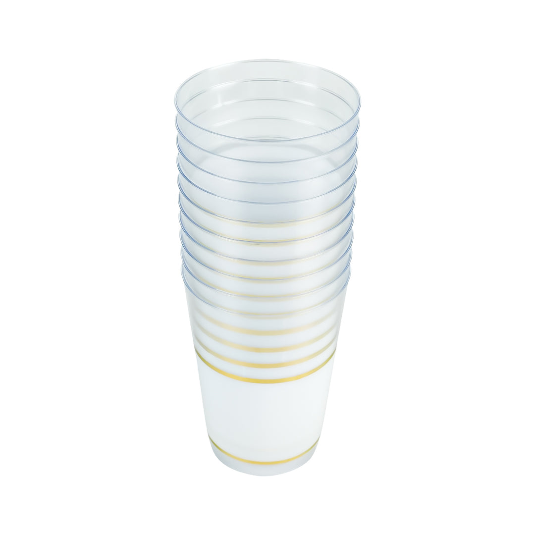 EP 12oz Tumbler White + Gold