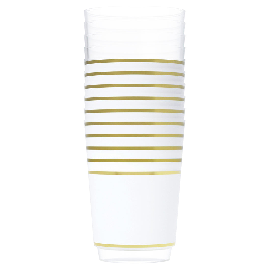 EP 12oz Tumbler White + Gold