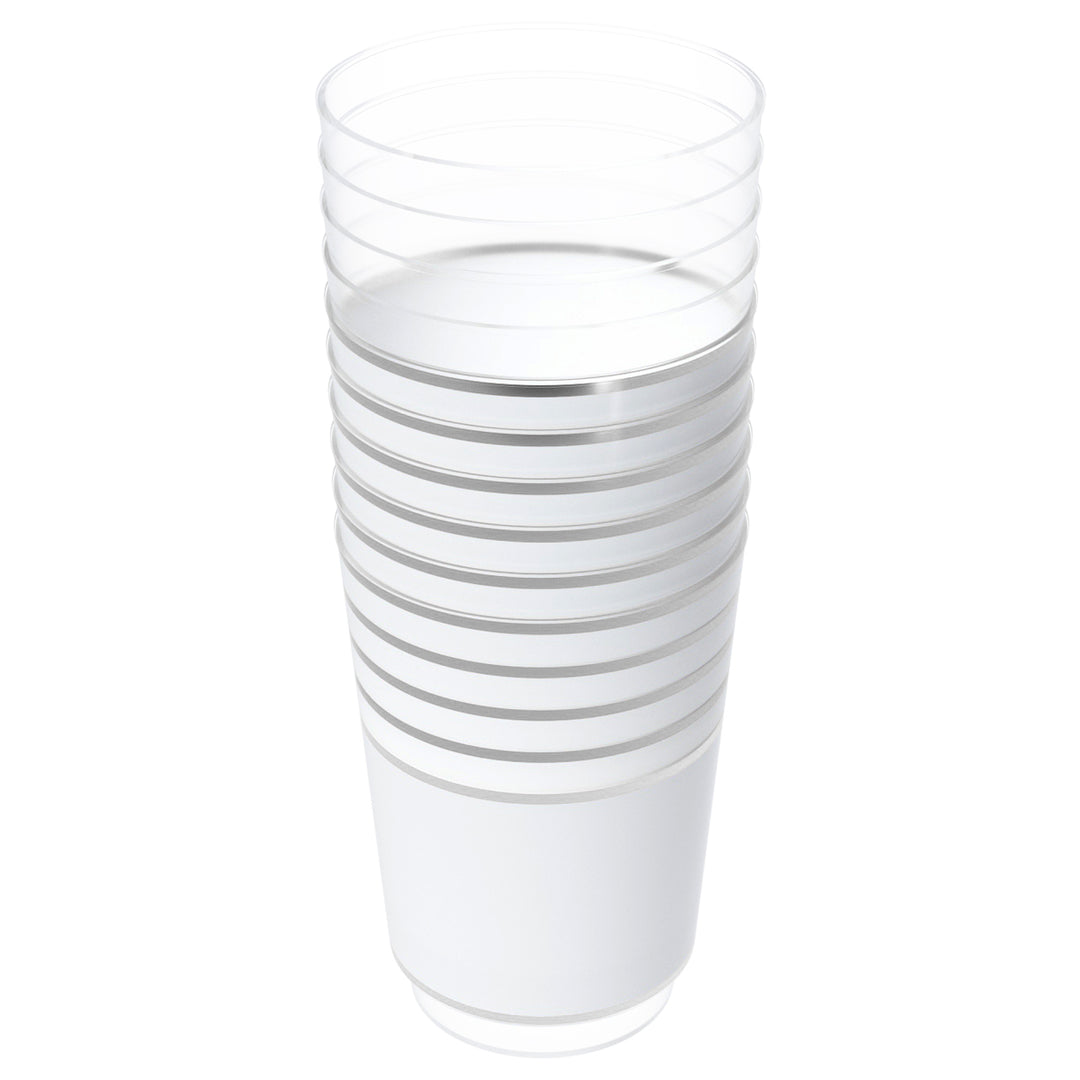EP 12oz Tumbler White + Silver