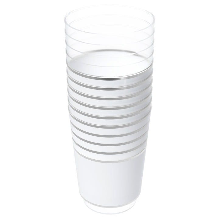 EP 12oz Tumbler White + Silver