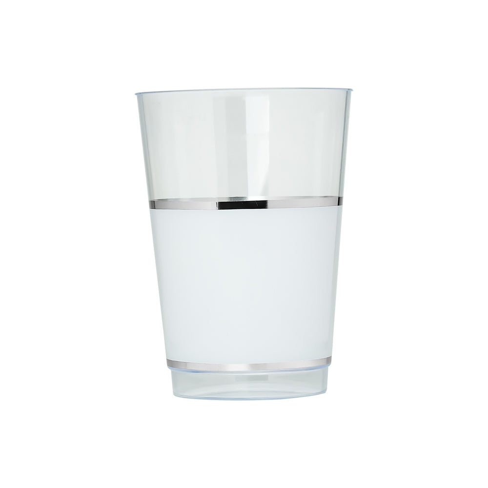 EP 12oz Tumbler White + Silver