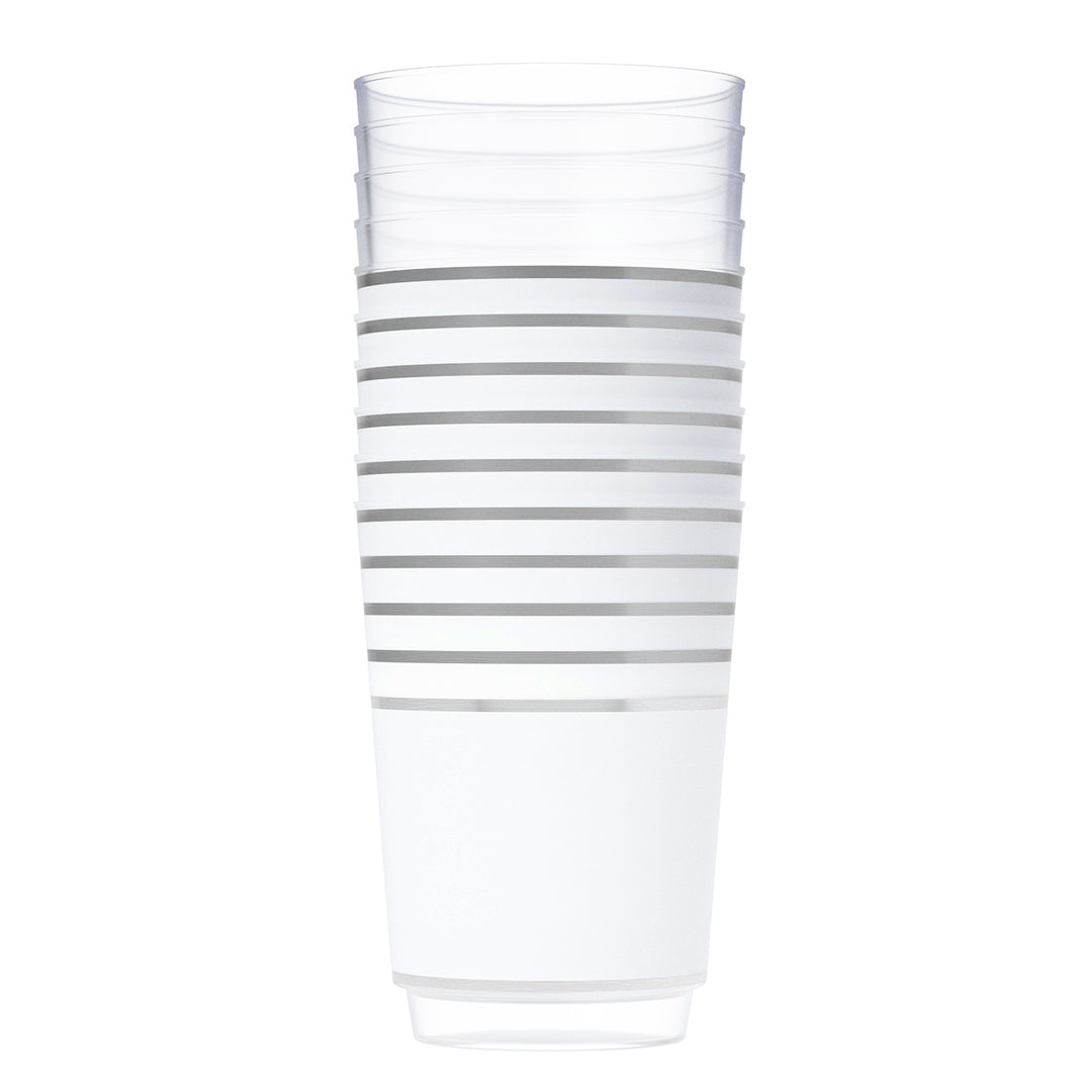 EP 12oz Tumbler White + Silver